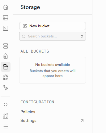 Supabase bucket